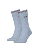 Tommy Hilfiger Set de sosete lungi cu logo - 2 perechi - Albastru deschis