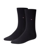 Tommy Hilfiger Set de sosete lungi cu logo brodat - 2 perechi - Albastru ultramarin