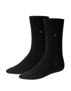 Tommy Hilfiger Set de sosete lungi cu logo brodat - 2 perechi - Negru