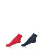 Tommy Hilfiger Set de sosete scurte - 2 perechi (()**)) - Rosu/Bleumarin