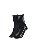 Tommy Hilfiger Set de sosete scurte - 2 perechi10 - Alb/Albastru ultramarin