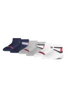 Tommy Hilfiger Set de sosete scurte - 6 perechi - Alb/Gri/Albastru inchis