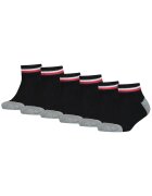 Tommy Hilfiger Set de sosete scurte - 6 perechi - Negru