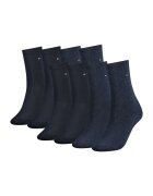 Tommy Hilfiger Set de sosete scurte din amestec de bumbac cu logo discret - 8 perechi - Albastru