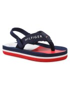 Tommy Hilfiger Slapi pentru baieti - albastru si rosu - material textil
