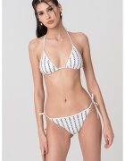 Tommy Hilfiger Slip brazilian cu prindere laterala - Alb/Bleumarin