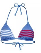 Tommy Hilfiger Sutien de baie cu dungi si cupe triunghiulare