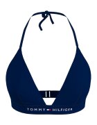 Tommy Hilfiger Sutien halter cu logo - Bleumarin