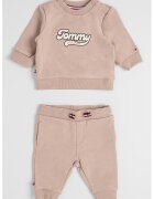 Tommy Hilfiger Trening din amestec de bumbac organic cu imprimeu logo - Maro camel