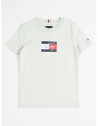 Tommy Hilfiger Tricou cu imprimeu logo - Rosu/Albastru ultramarin/Verde pal