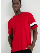 Tommy Hilfiger Tricou cu logo brodat - Rosu vermillion