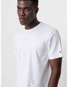 Tommy Hilfiger Tricou cu logo in relief - Alb optic
