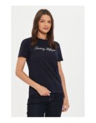 Tommy Hilfiger Tricou dama - Bleumarin - 100% bumbac organic -