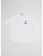 Tommy Hilfiger Tricou de bumbac cu imprimeu grafic si logo - Albastru inchis/Portocaliu stins/Gri deschis melange