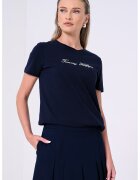 Tommy Hilfiger Tricou de bumbac cu logo - Bleumarin