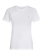 Tommy Hilfiger Tricou de bumbac organic cu logo discret - Alb