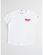 Tommy Hilfiger Tricou din amestec de bumbac cu logo - Alb optic