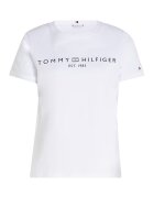 Tommy Hilfiger Tricou din bumbac cu imprimeu logo - Alb