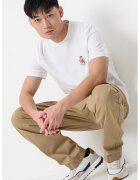 Tommy Hilfiger Tricou din bumbac cu insigna logo - Alb/Negru/Rosu vermillion