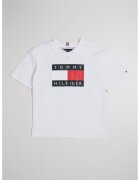 Tommy Hilfiger Tricou din bumbac cu logo Heritage - Alb optic