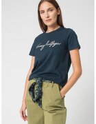 Tommy Hilfiger Tricou din bumbac organic cu imprimeu logo Heritage - Bleumarin
