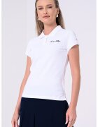 Tommy Hilfiger Tricou polo din amestec de bumbac cu logo - Alb