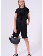 Tommy Hilfiger Tricou polo din amestec de bumbac - Negru