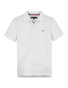 Tommy Hilfiger Tricou polo din bumbac Flag - Alb