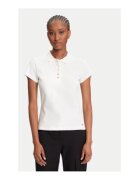 Tommy Hilfiger Tricou Polo Ecru - 96% bumbac - 4% elastan - Ecru