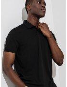 Tommy Hilfiger Tricou polo regular fit - Negru