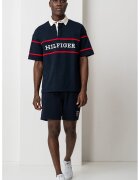 Tommy Hilfiger Tricou polo regular-fit - Rosu/Bleumarin