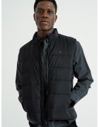 Tommy Hilfiger Vesta cu vatelina si guler scurt - Negru
