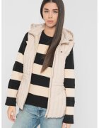 Tommy Hilfiger Vesta matlasata cu fenta cu fermoar - Bej