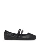 Tommy Jeans Balerini de dama - 305159403 - piele naturala - negru -