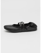 Tommy Jeans Balerini de piele cu catarama - Negru