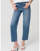 Tommy Jeans Blugi crop drepti Layla - Albastru