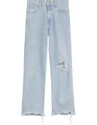 Tommy Jeans Blugi cu croiala ampla si rupturi decorative - Albastru deschis