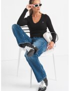Tommy Jeans BLugi drepti cu talie joasa Sophie - Albastru lavanda