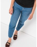 Tommy Jeans Blugi mom-fit cu talie inalta - Albastru