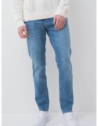 Tommy Jeans Blugi regular fit cu talie medie - Albastru deschis