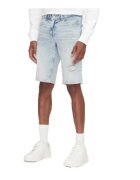 Tommy Jeans Blugi scurti barbati - bumbac/elastan - albastru deschis -