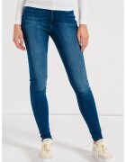 Tommy Jeans Blugi skinny cu aspect decolorat - Albastru inchis