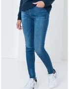 Tommy Jeans Blugi skinny cu talie medie - Albastru inchis