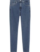 Tommy Jeans Blugi slim fit cu aplicatie logo - Albastru