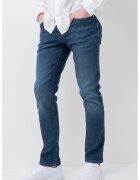 Tommy Jeans Blugi slim fit cu aspect decolorat - Bleumarin