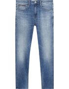Tommy Jeans Blugi slim fit cu croiala conica - Albastru inchis