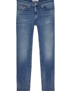 Tommy Jeans Blugi slim fit cu talie medie - Albastru inchis