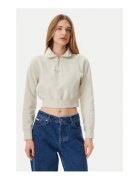 Tommy Jeans Bluza dama Bej - Material mixt - Bej