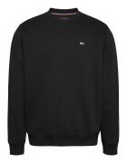 Tommy Jeans Bluza de trening cu decolteu la baza gatului si logo discret - Negru