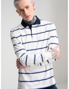 Tommy Jeans /bluza regular fit cu dungi - Alb/Bleumarin